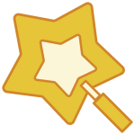a yellow star in another star